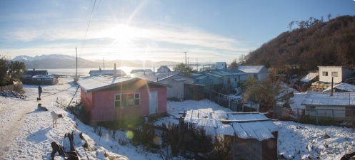 En la pequeña villa de Ukika viven la mayor parte de descendientes Yaganes que hay en Tierra del Fuego 
